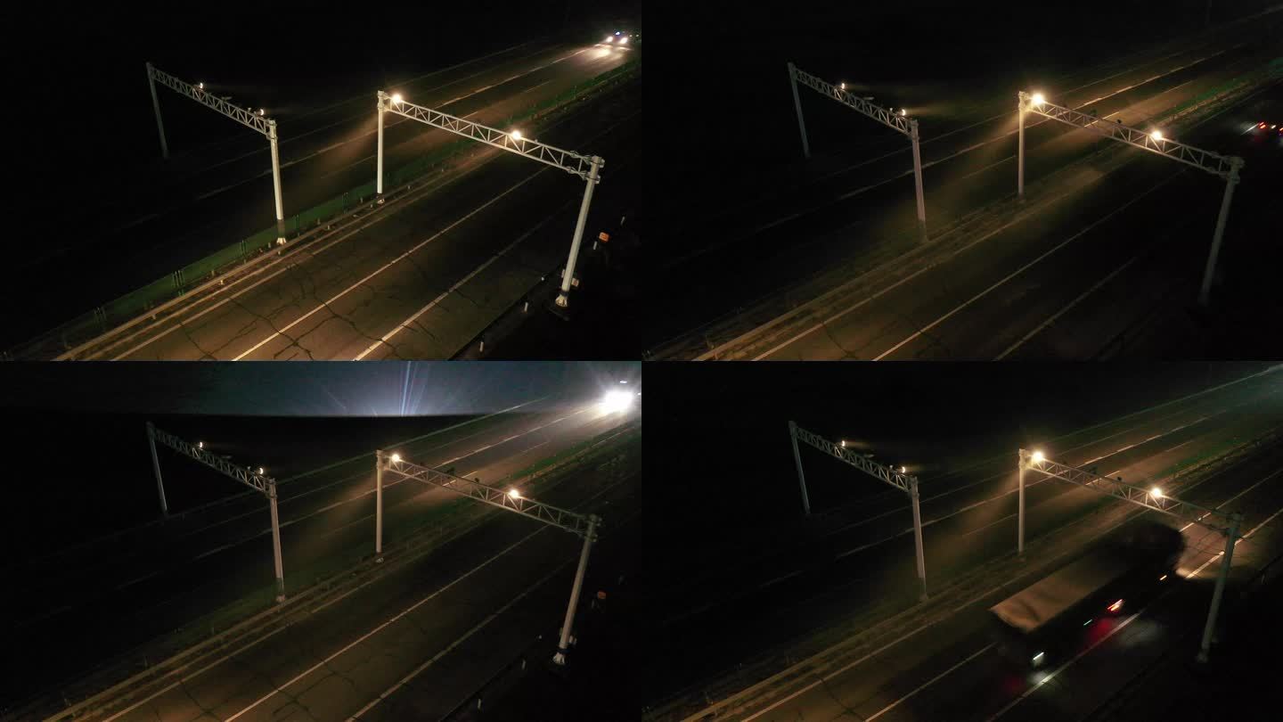 高速公路监控系统夜间抓拍过往车辆