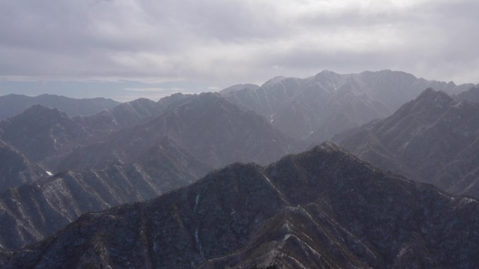 陕西秦岭山脉南五台航拍