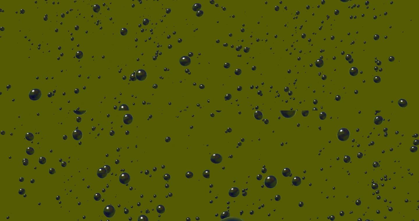 气泡绿色，绿色背景