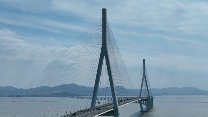 航拍福建厦门厦漳跨海大桥