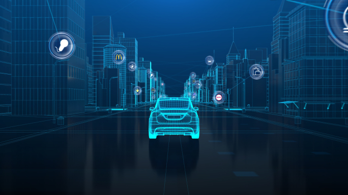 三维智能导航汽车智慧城市车联网