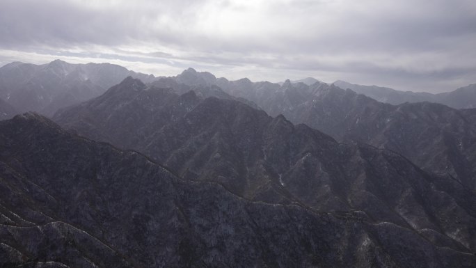 陕西秦岭山脉南五台航拍