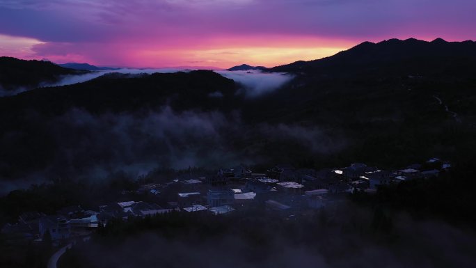 【原创】普洱茶山美晚霞航拍