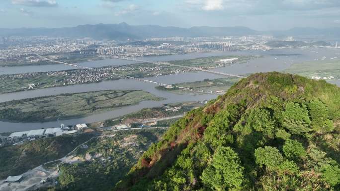 原创 福建福州闽侯五虎山城市自然风光航拍