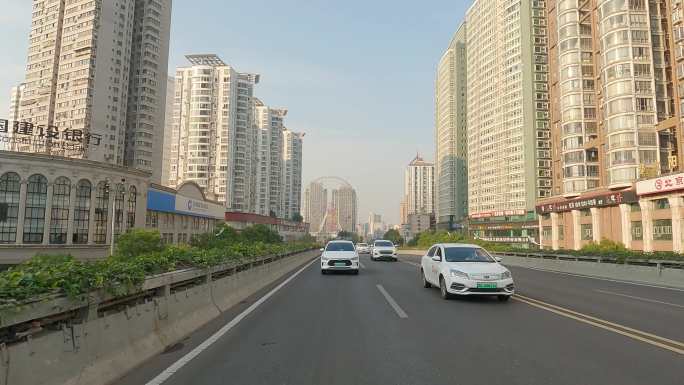 长沙市芙蓉北路五一路车尾空镜4