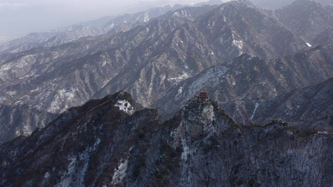 陕西秦岭山脉南五台航拍