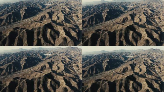 山脉的无人机空中镜头