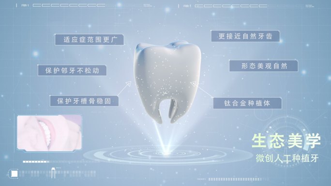 牙齿功效功能广告展示模板