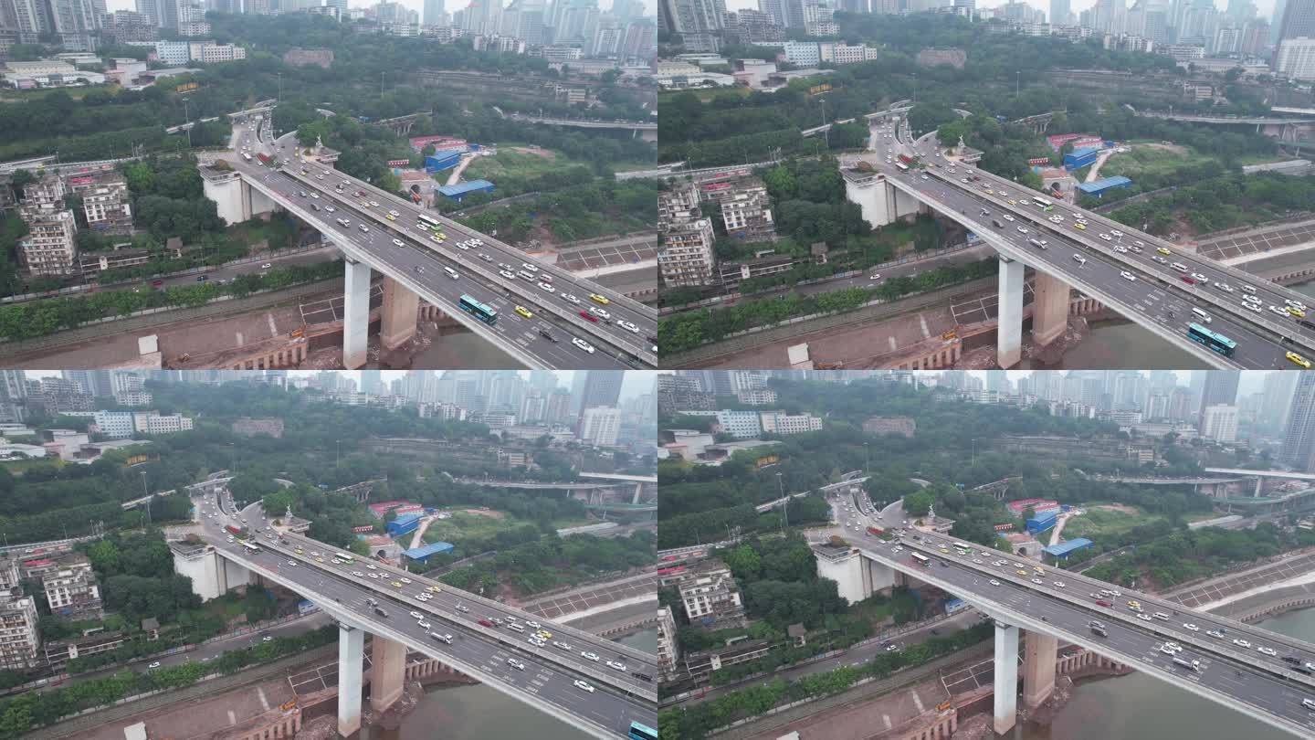 重庆长江大桥航拍