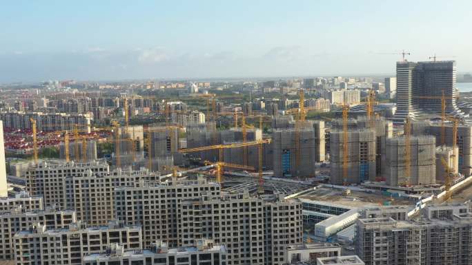 4K原素材-开发建设中的上海临港新片区