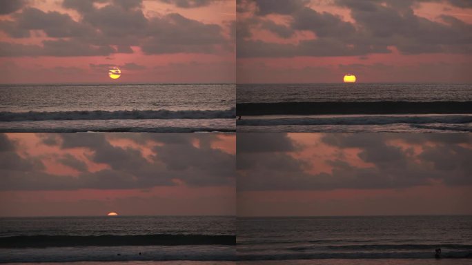 海边落日 海边日落唯美美景夕阳无限好