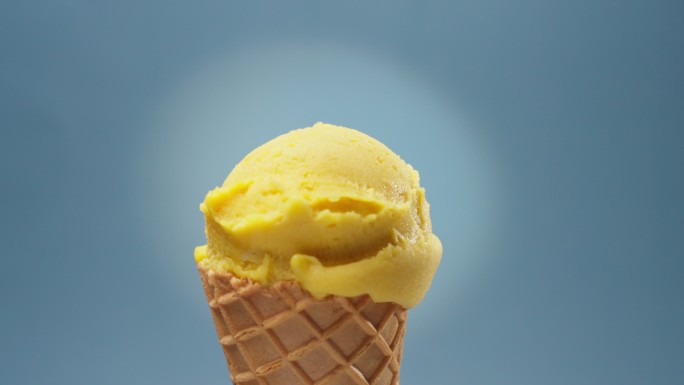 芒果冰淇淋冷饮美食小吃