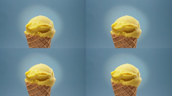芒果冰淇淋冷饮美食小吃