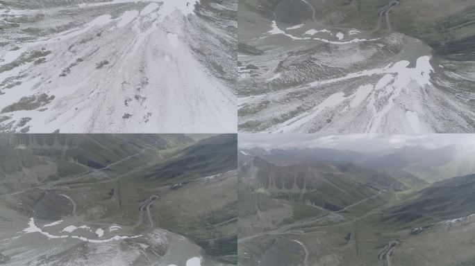 新疆冰川航拍