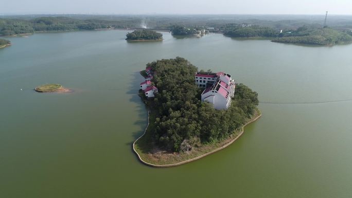 广西北海星岛湖航拍 北海千岛湖航拍千岛湖