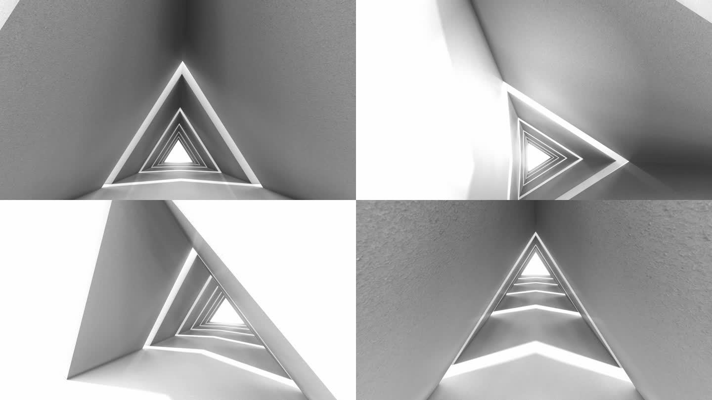 三角门建筑结构多镜头组合