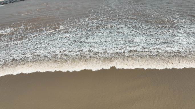 钱塘江盐官观潮浪潮潮水南湖海宁