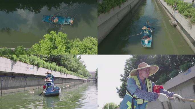 河道清洁环卫劳动者绿化环保污水处理