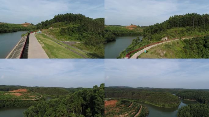 广西北海星岛湖航拍 北海千岛湖航拍千岛湖