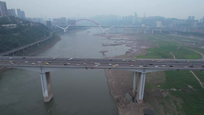 重庆10号线二期在建桥梁航拍