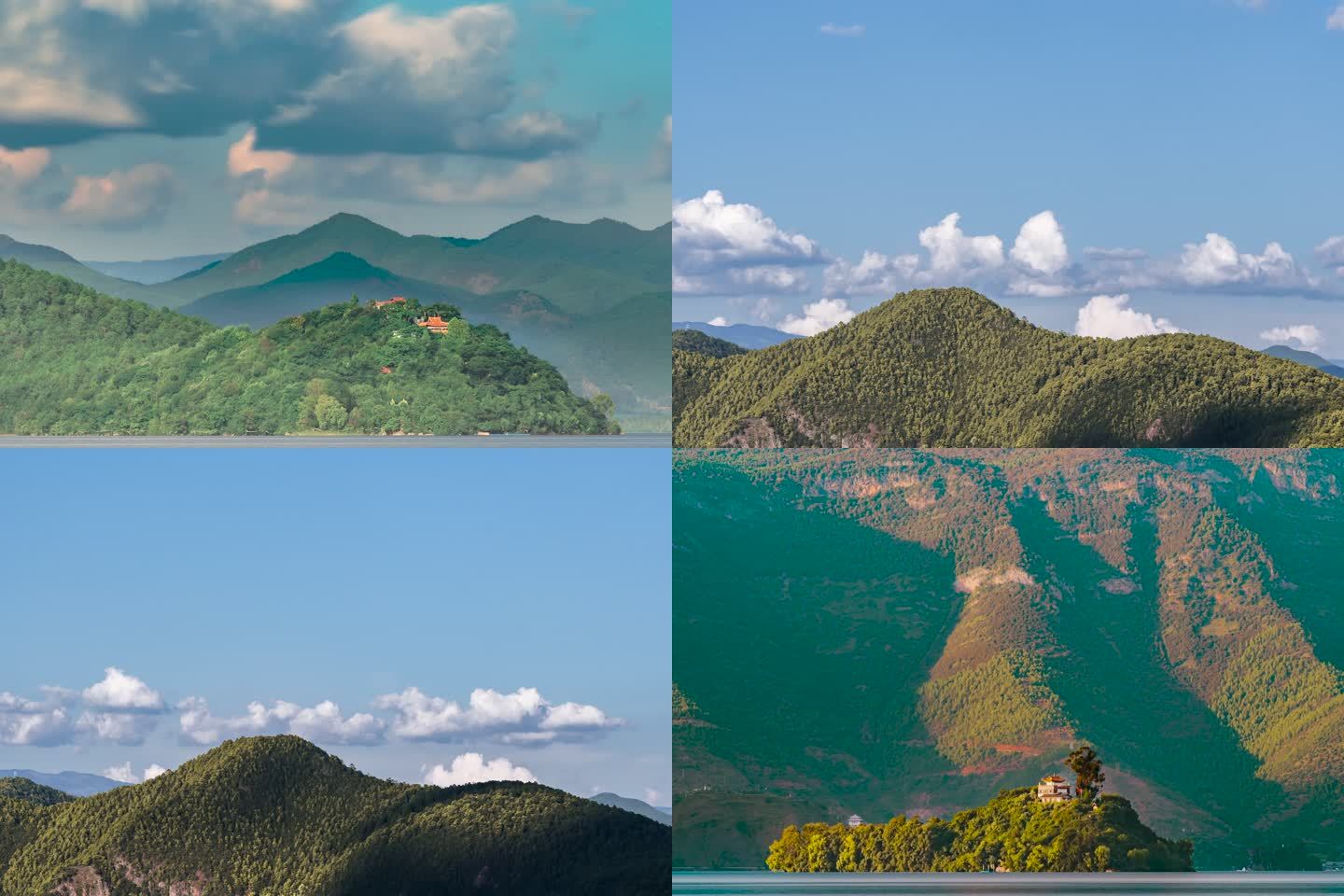 泸沽湖景区延时摄影