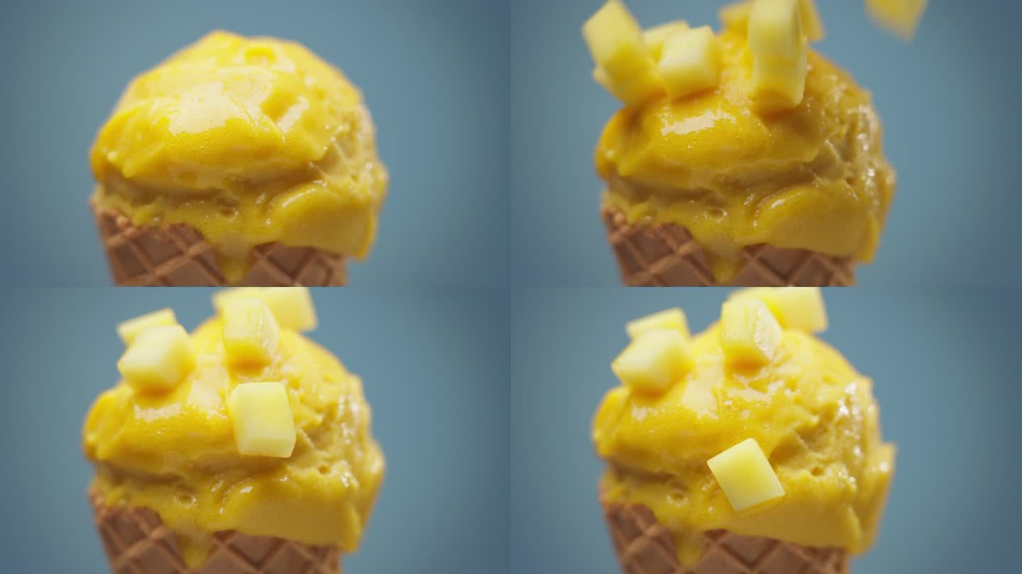 芒果冰淇淋广告宣传雪糕