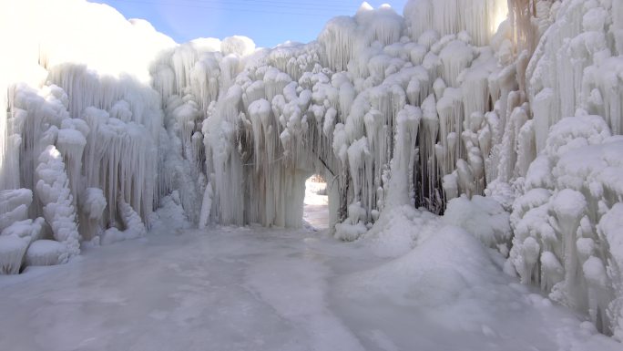 冬季 冰景 冰瀑布