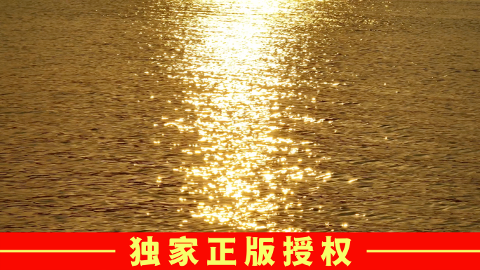 【4k合集】黄岩长潭水库日落金黄色的水面