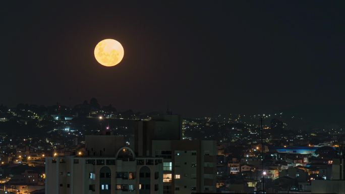 日程表-月亮升起超级月亮红月血月延时