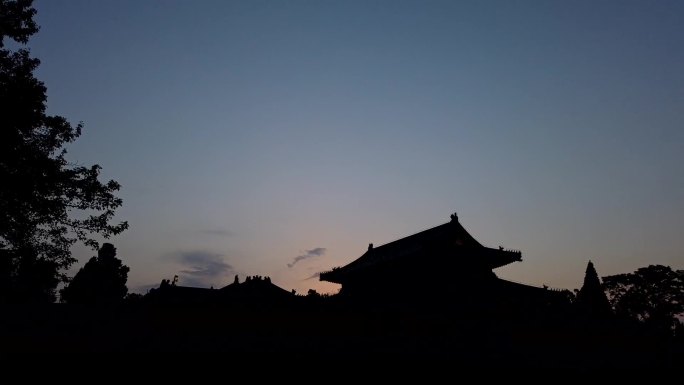 北京天坛日落