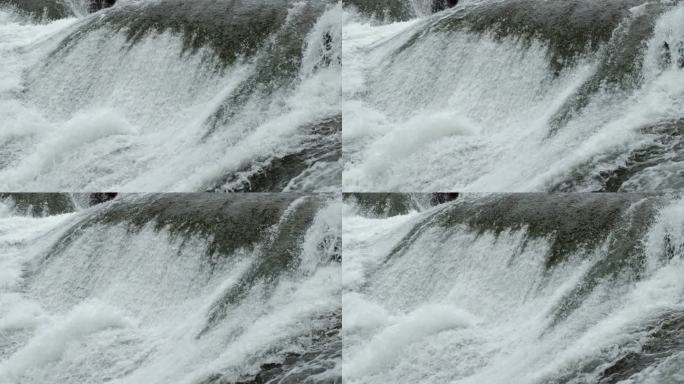中国黄果树瀑布升格拍摄慢动作奔腾咆哮的水