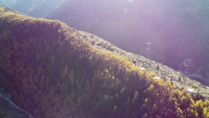 四川阿坝小金县四姑娘山风景拍