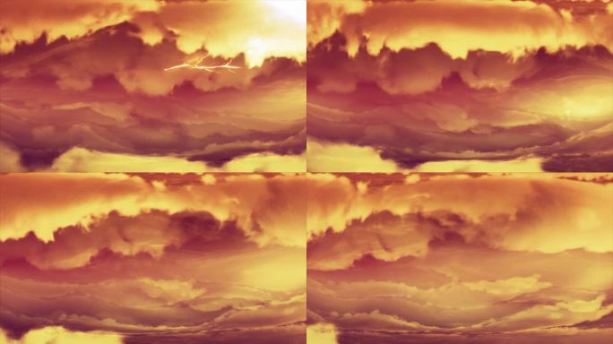 标题。电动龙卷风动画背景。夕阳色。环