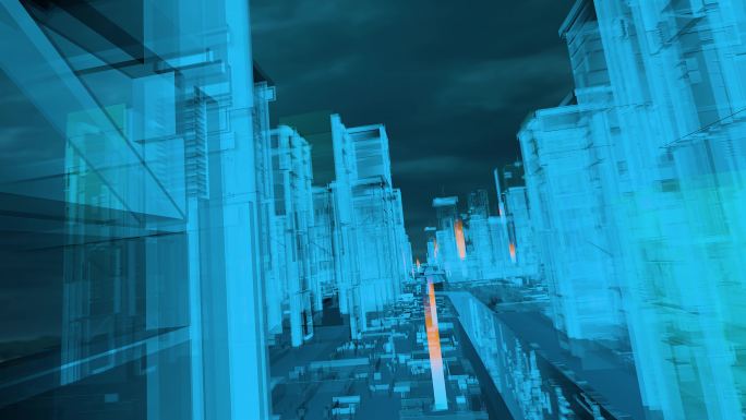 元宇宙科技城市穿梭
