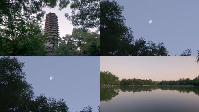 北京大学博雅塔未名湖