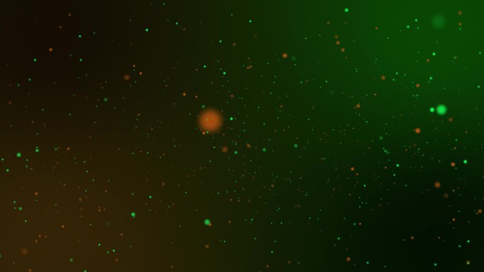 粒子绿橙色事件游戏预告片标题电影音乐会舞台背景循环库存视频