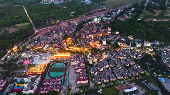 凉山彝族自治州西昌大大石板古村航拍4K
