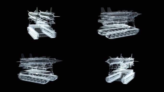 全息透明科技防空导弹素材带通道