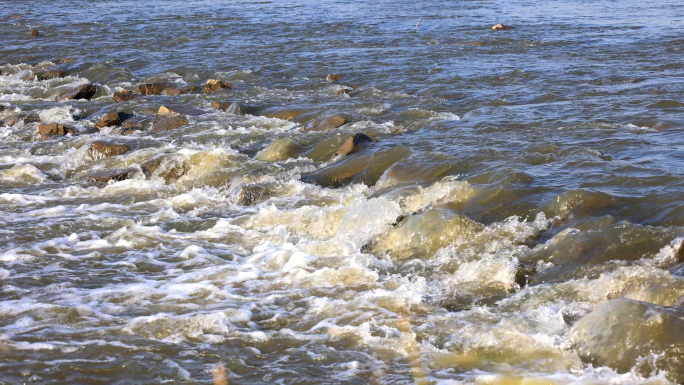 湍流河水自然景观