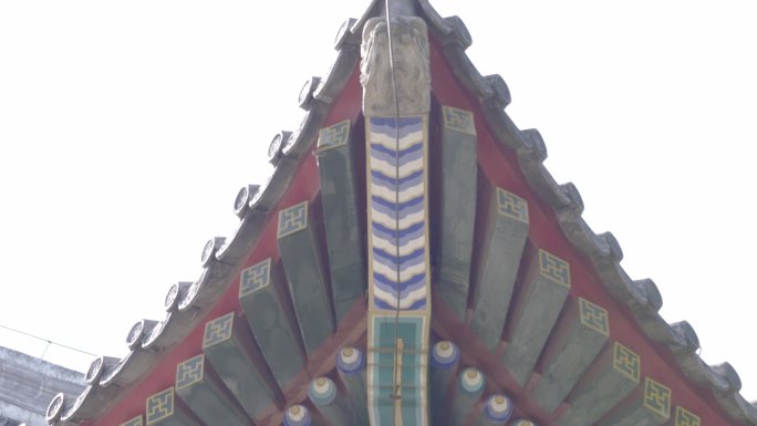 北大中式建筑檐角屋脊