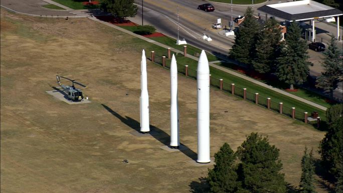 弗朗西斯·E·沃伦空军基地（战略导弹基地）-鸟瞰图-美国拉拉米县怀俄明州