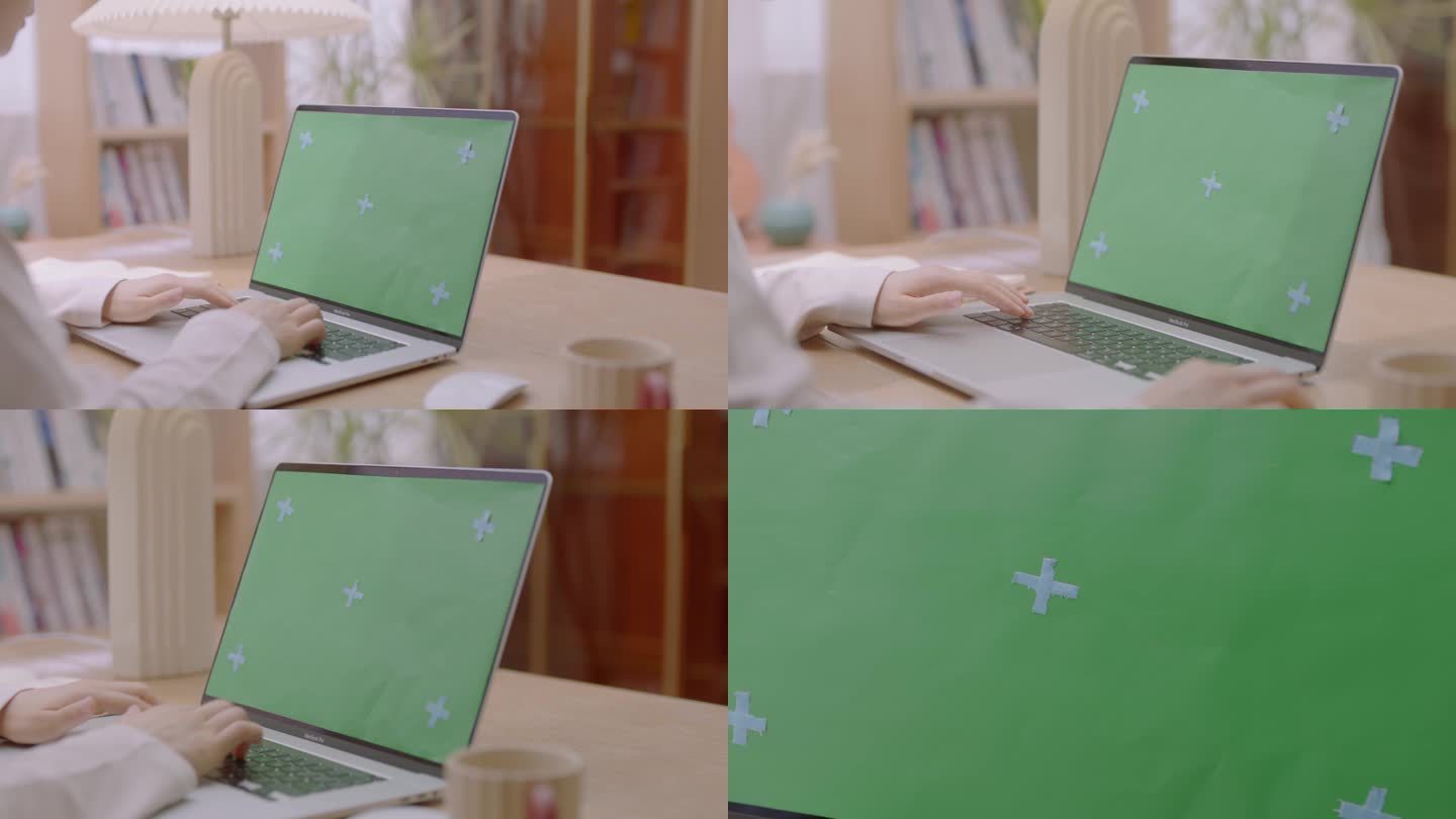 绿屏玩电脑