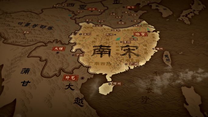 南宋-宋朝历史地图2K（AE模板）
