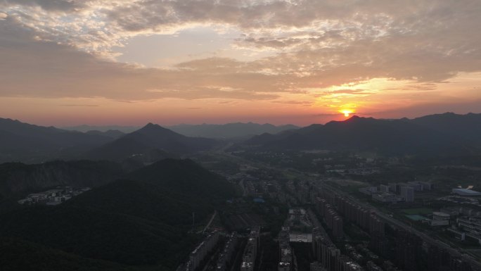 延时摄影 日落延时 国道 杭州 转塘