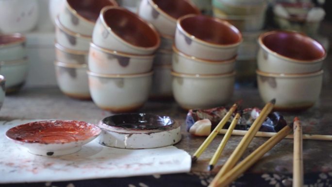 陶艺瓷胚艺术绘画工具