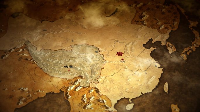 唐朝疆域图 唐朝地图