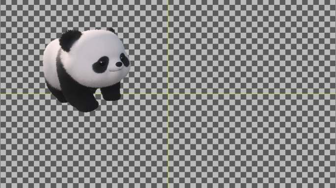 熊猫带通道真实影视级