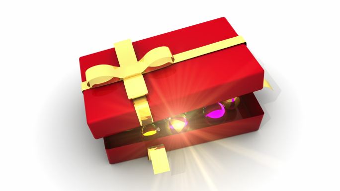 打开惊喜圣诞盒礼盒盲盒圣诞节