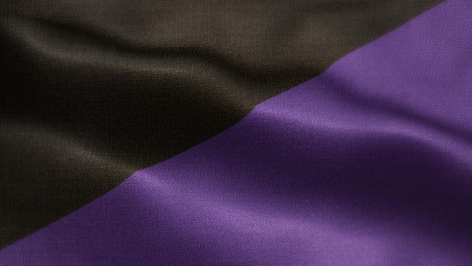 无名紫色和黑色可循环的运动队挥舞旗帜动画背景库存视频-国家运动队、足球、足球、篮球、橄榄球、排球、奥