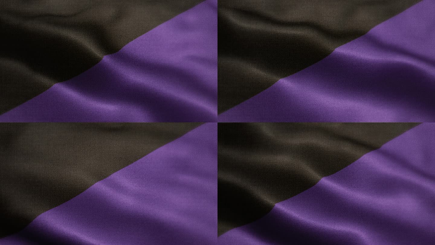 无名紫色和黑色可循环的运动队挥舞旗帜动画背景库存视频-国家运动队、足球、足球、篮球、橄榄球、排球、奥